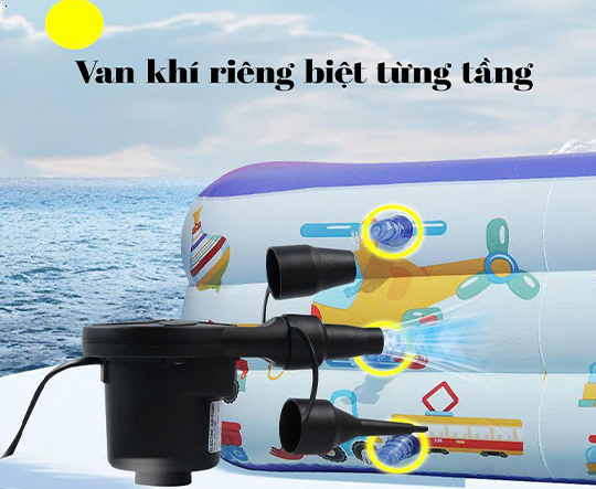 Mẫu 1m3 _ Bể Bơi _ Hồ Bơi - 3 Tầng  TẶNG Bơm Hơi Cầm Tay