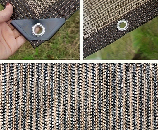 Khổ 2mx6m _ Lưới Che Nắng - Bạt Che Nắng Hàng Nhập Khẩu Cao Cấp Mila _ May Viền - Đóng Khoen _ Chắc Chắn