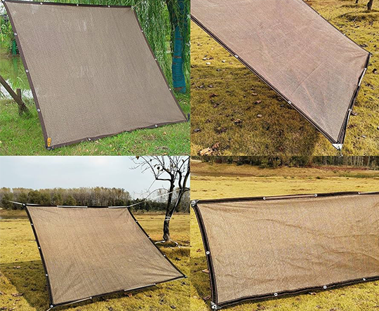 Khổ 2mx6m _ Lưới Che Nắng - Bạt Che Nắng Hàng Nhập Khẩu Cao Cấp Mila _ May Viền - Đóng Khoen _ Chắc Chắn